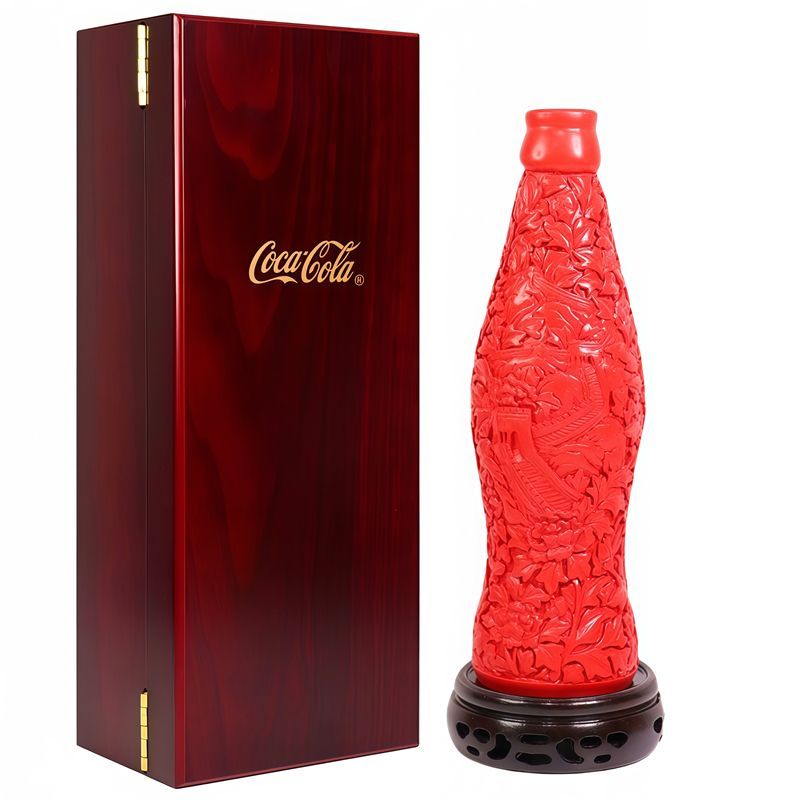 Vintage Collectible Bottles - Cola Vintage Carved Lacquer Bottle Great