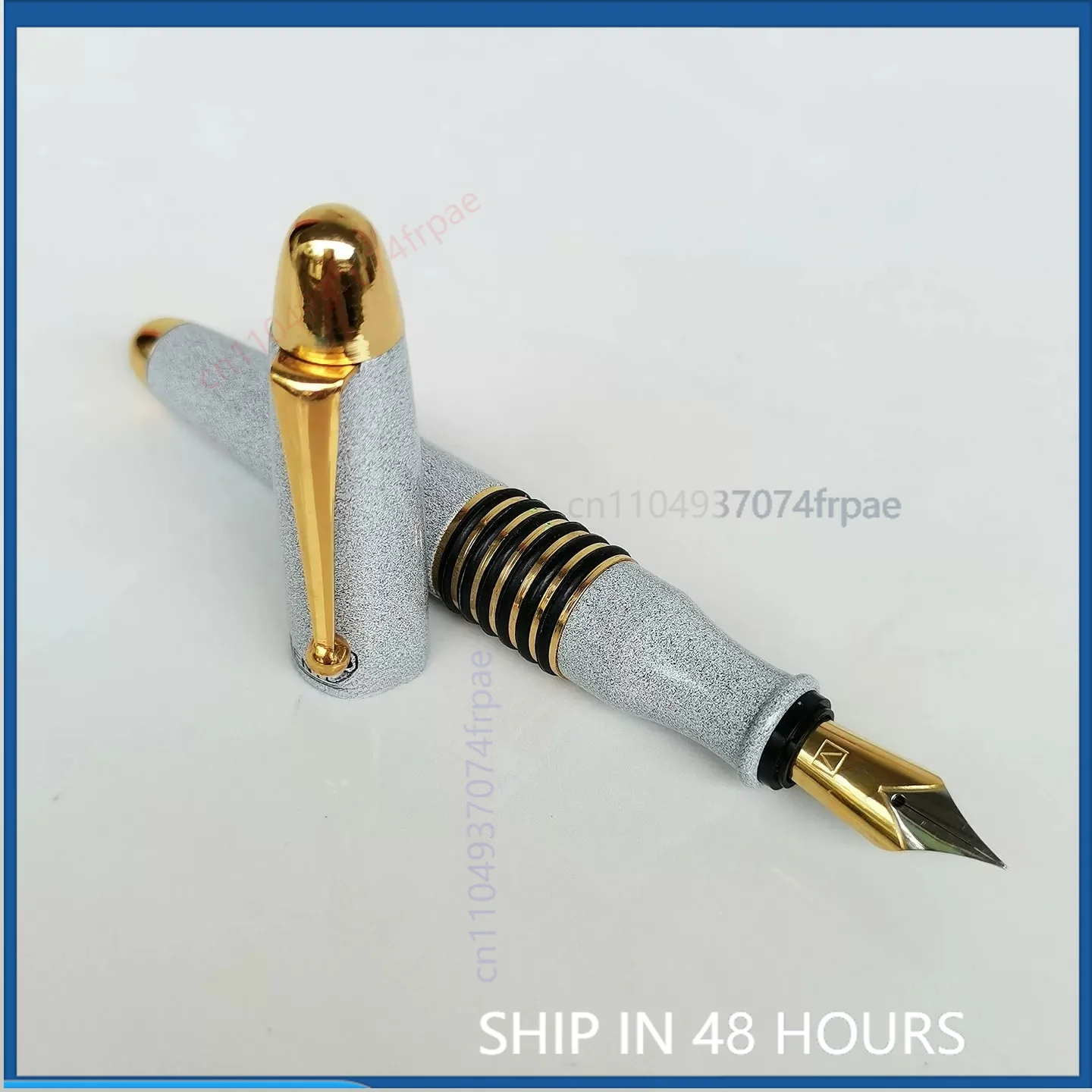 Vintage Collectible Pens - White Fatty Solid Copper Fountain Pen