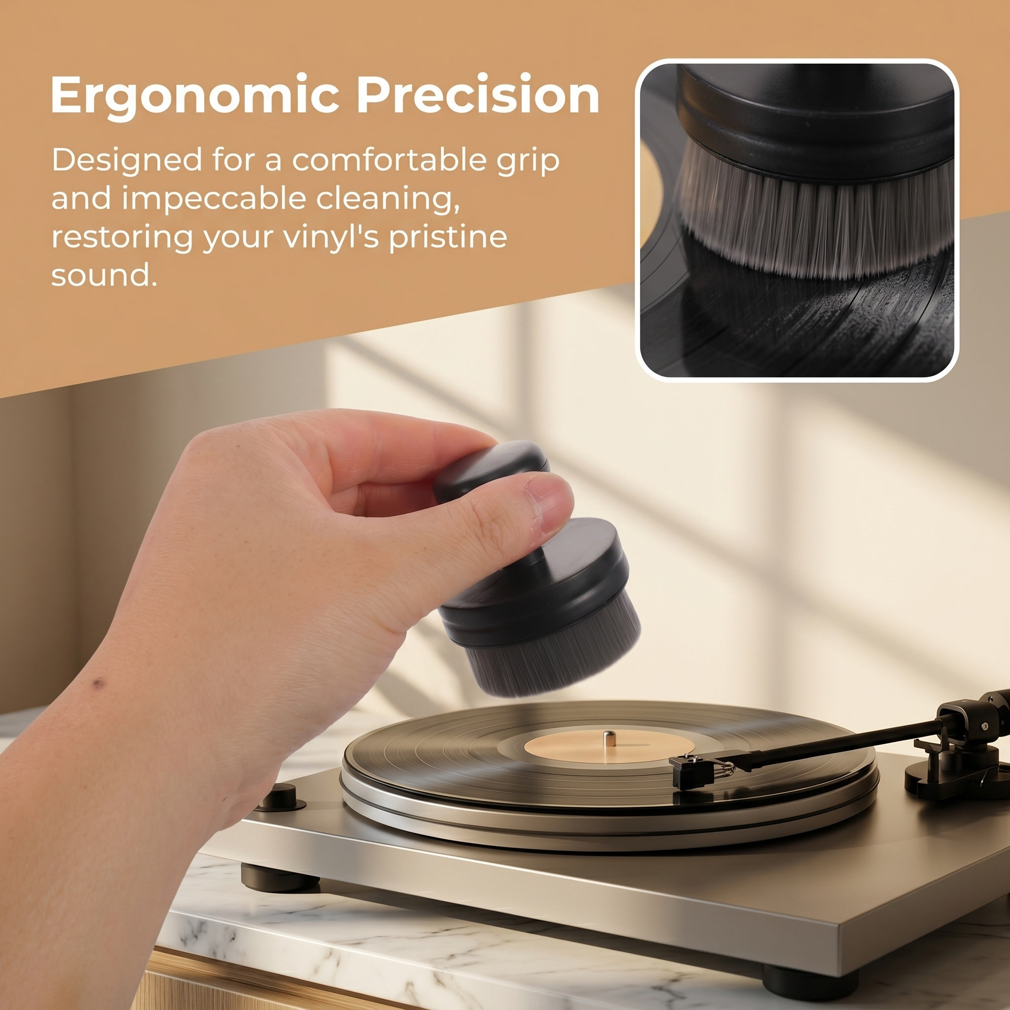Audio Record Cleaning Brush Al - Vinyl Record Cleaner ulasan dan harga