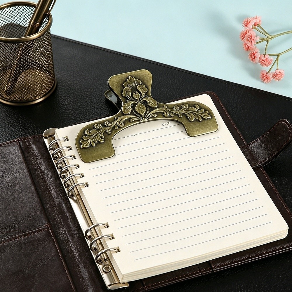 Vintage Carved Metal Book Clip - Vintage Collectible Books ulasan dan harga