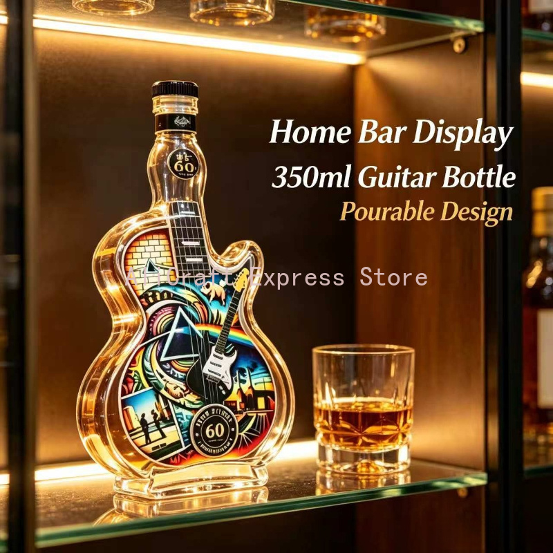 Vintage Rock Style Guitar-Axe  - Vintage Collectible Liquor Bottles ulasan dan harga