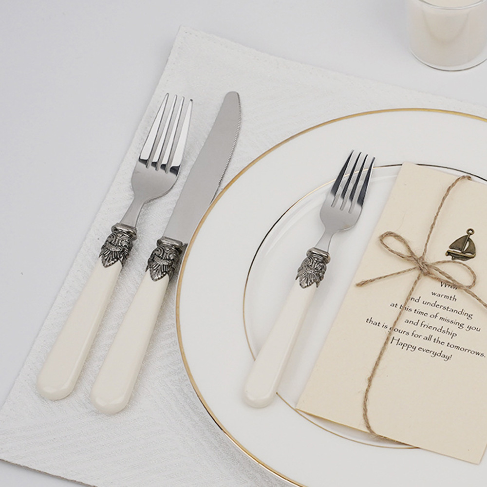 5pcs Vintage Cutlery Set Acryl - Vintage Collectible Spoons ulasan dan harga